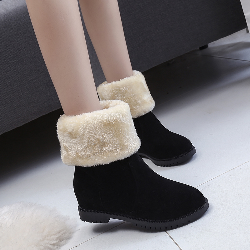 Women Shoes In Australia - รองเท้าบูทผู้หญิง รองเท้าส้นตึกแบบออสเตรเลีย รองเท้าสำหรับฤดูหนาว ส้นแบน หัวกลม กันฝน