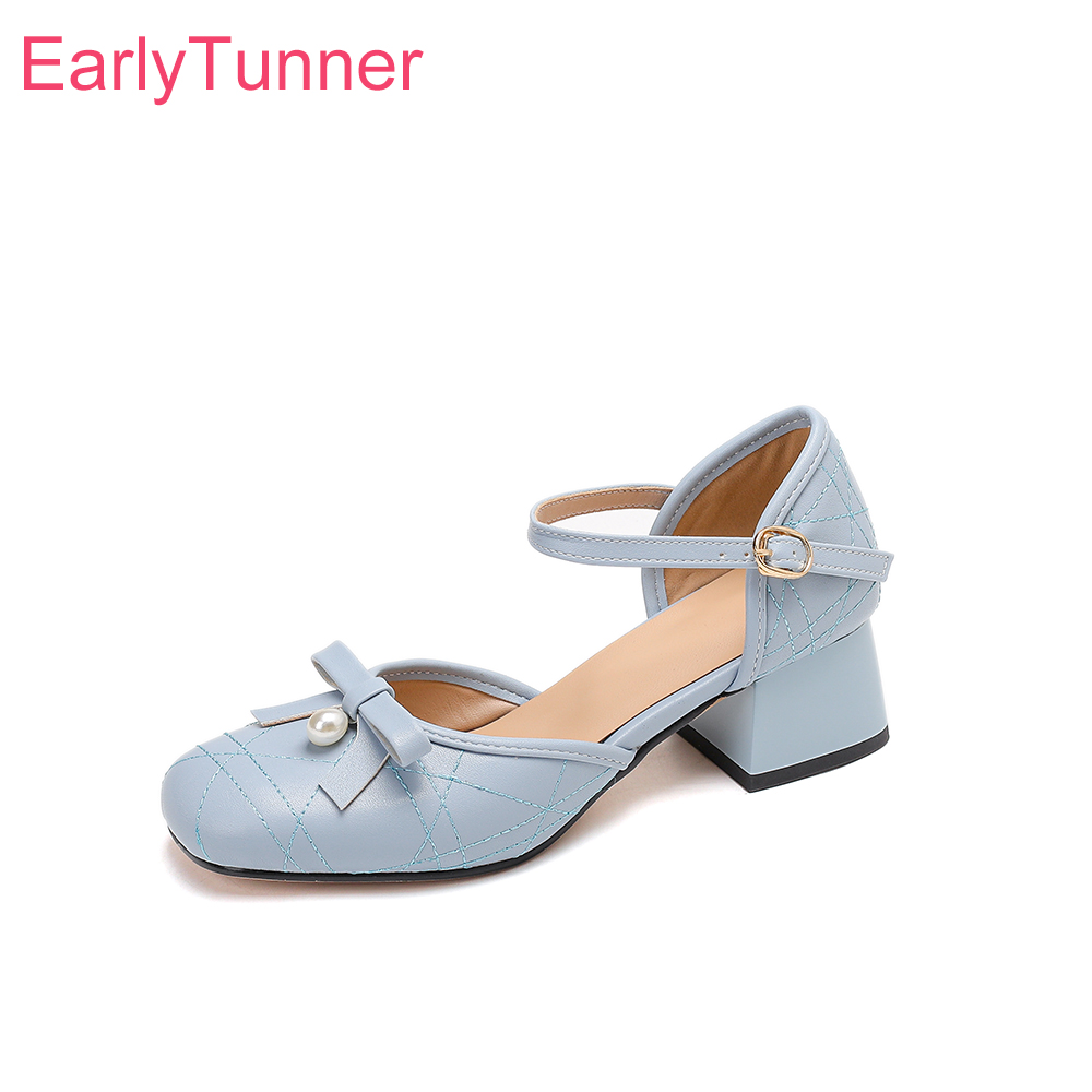 Women'S Shoes In Size 12 - รองเท้าส้นหนาแบบสวมสำหรับผู้หญิง ดีไซน์หรูหราสำหรับฤดูร้อน ปี 2026 หัวเหลี่ยม ส้นหนาปานกลาง