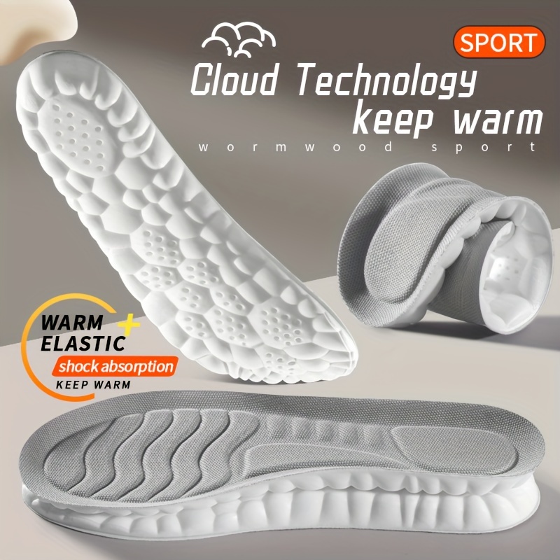 Women'S Shoes High Arch Support - แผ่นรองรองเท้ากีฬา 4 มิติ นุ่ม ระบายอากาศได้ดี ยืดหยุ่นสูง