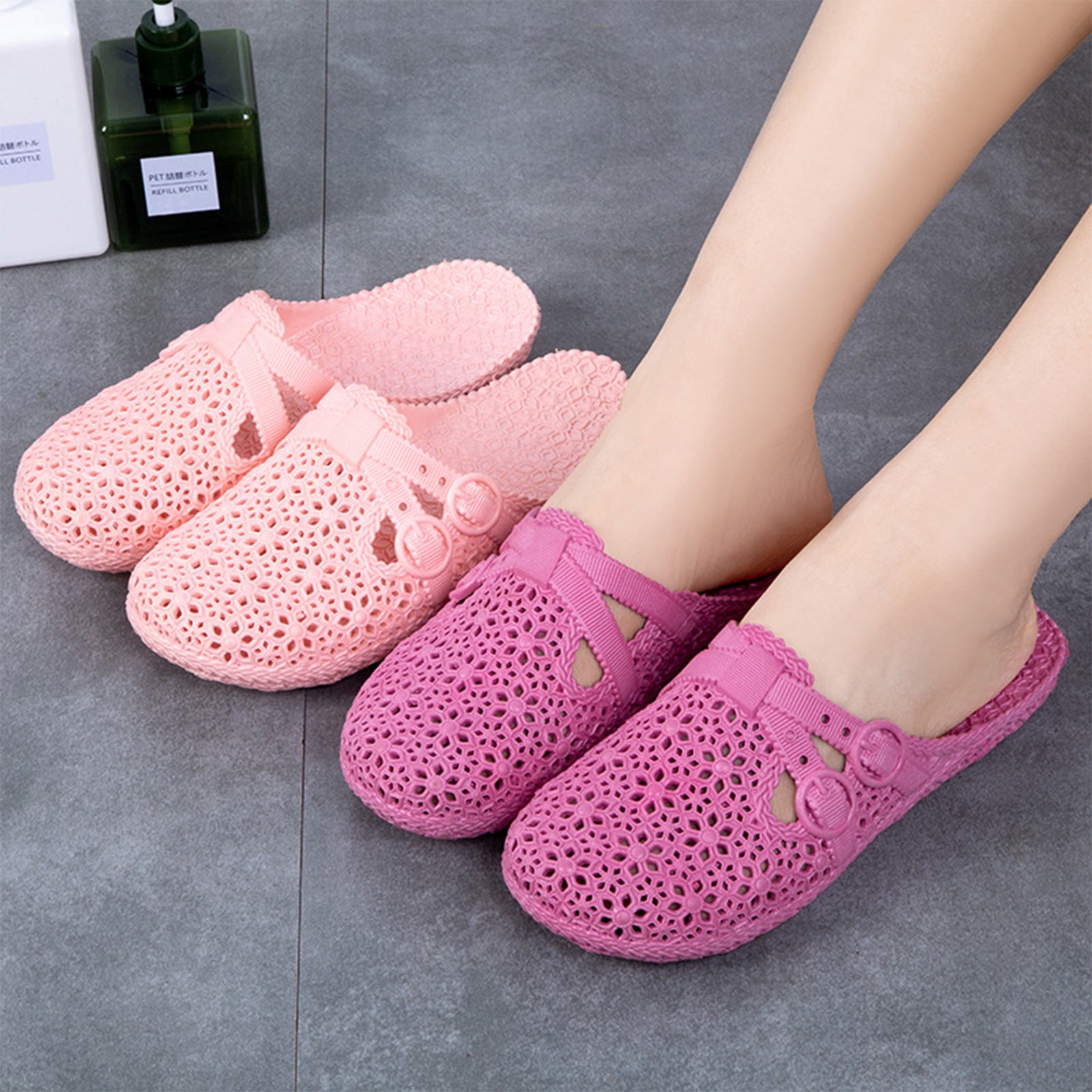 Women Shoes Sandals - Wrap-Toe รองเท้าแตะฤดูร้อนกลางแจ้ง Perforated รองเท้าแฟชั่น Casual Hollow