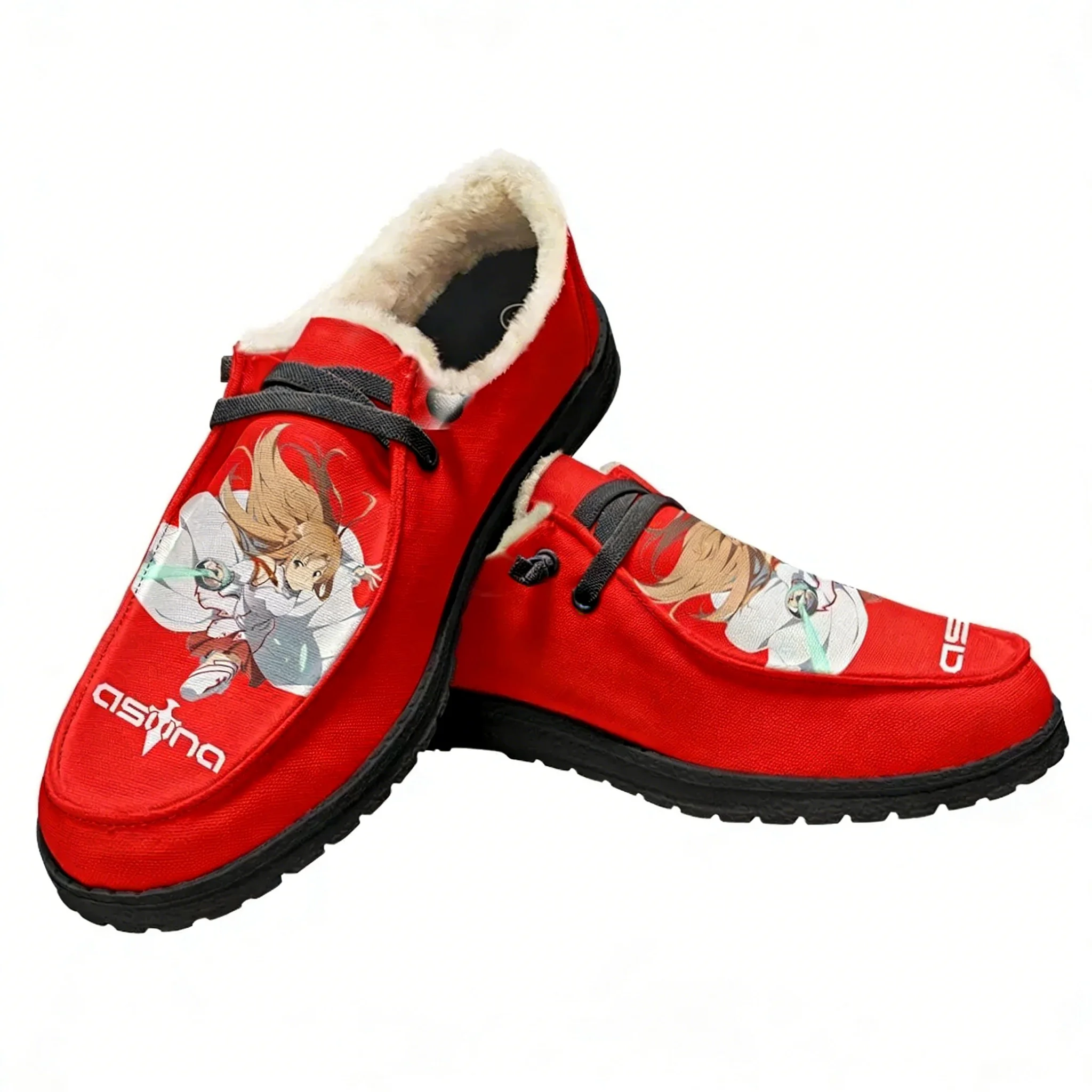 Oxford Lace Up Women - รองเท้าลำลอง Sword Art Online ลายอาสึนะ รองเท้าพื้นเรียบสำหรับผู้ชายและผู้หญิง
