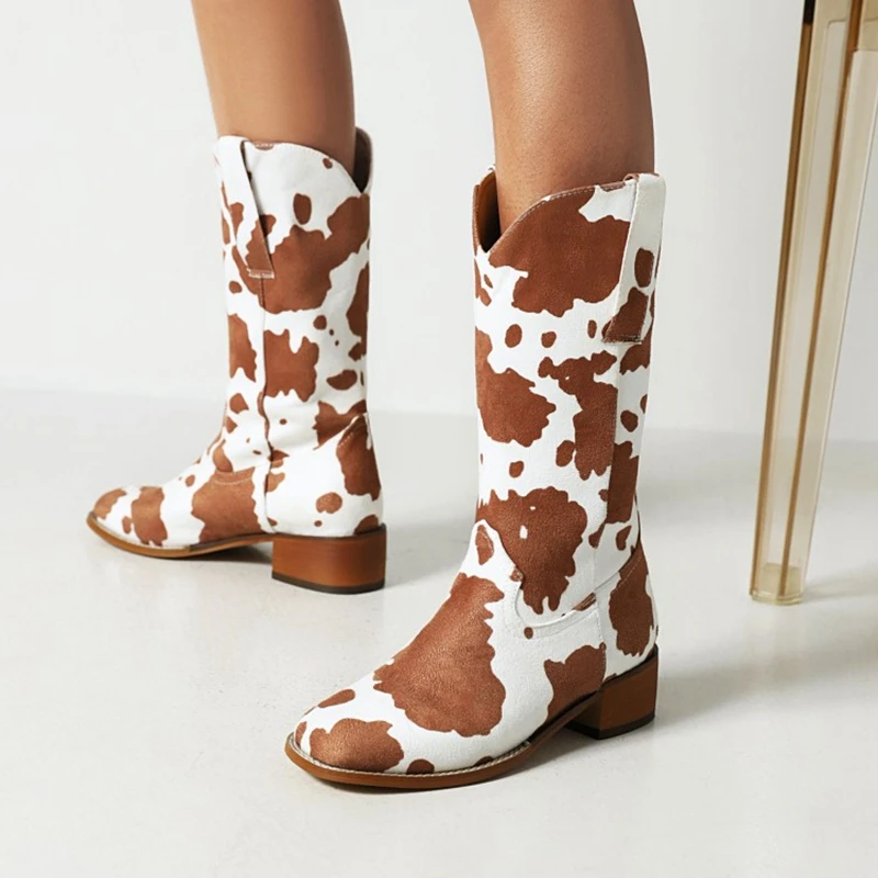 Women'S Shoes In Size 12 - Botas De Mujer ผู้หญิงกลางลูกวัว BOOT Retro