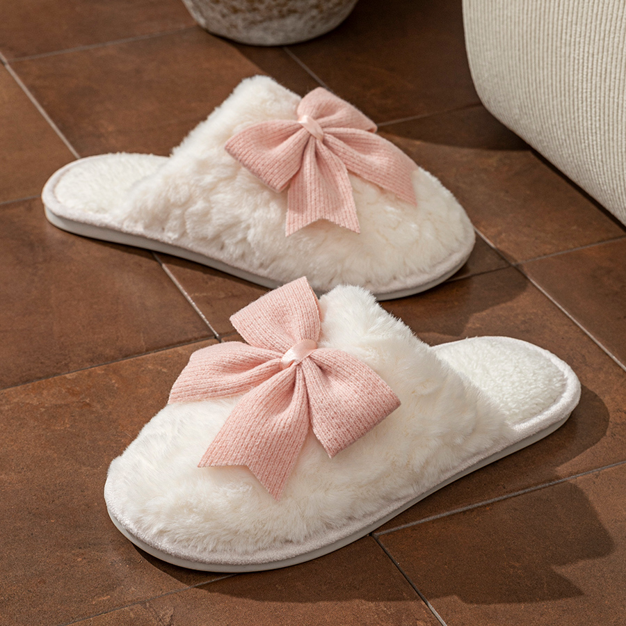 Women Shoes For Winter - รองเท้าแตะผู้หญิง YNPO 2026 ลายผีเสื้อแฟชั่นน่ารัก สำหรับฤดูหนาว ใส่ในบ้าน