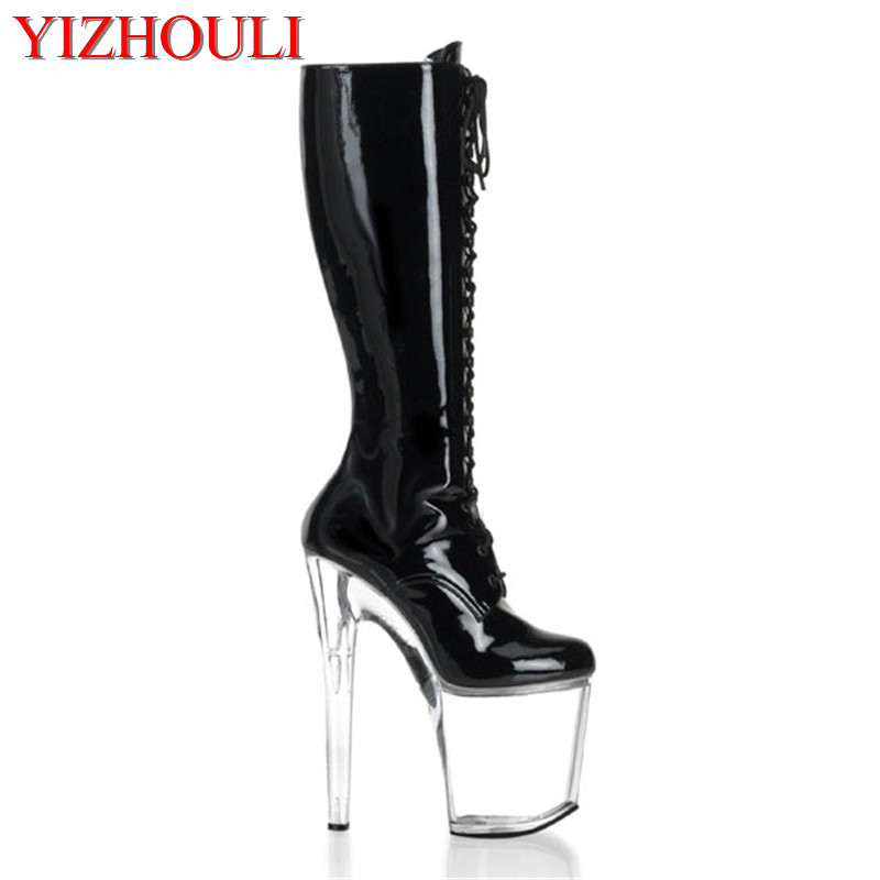 Women'S Shoes Paris - เซ็กซี่ supermodels catwalk รองเท้ารองเท้าส้นสูงรองเท้า 20 ซม.props