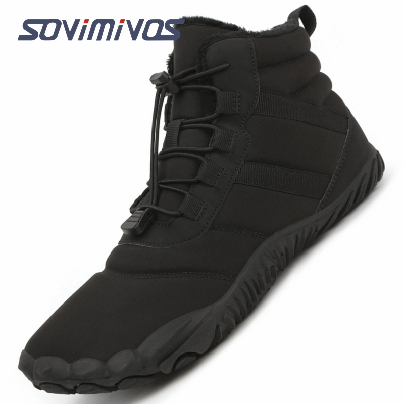 Women'S Shoes With Wide Toe Box - รองเท้าบูตลุยหิมะผู้ชายผู้หญิงกันน้ำได้รองเท้าบูตผ้าฝ้ายแบบกว้างรองเท้าแบบมินิมอลลิสต์ไม่ตกพื้นรองเท้าสนีกเกอร์