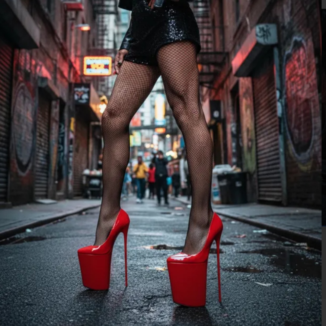 Women'S Shoes In Size 12 - รองเท้าส้นสูงแบบส้นเข็ม 30 ซม. สำหรับสาวประเภทสอง สไตล์เซ็กซี่ หัวแหลม