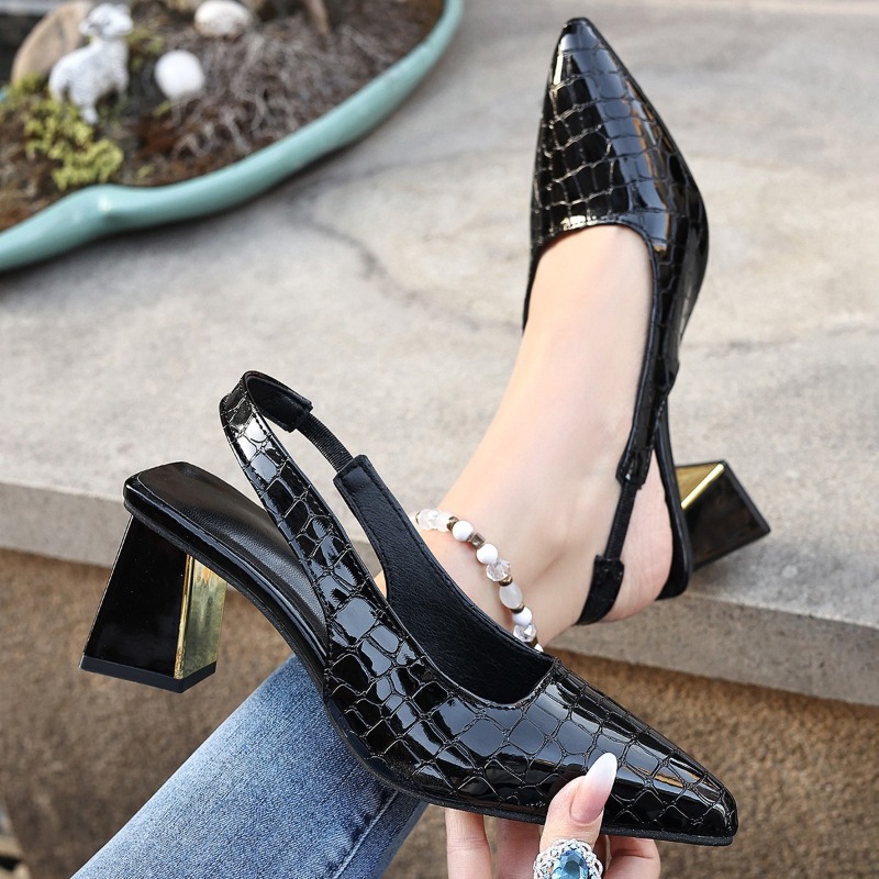รองเท้าส้นสูงแบบรัดส้นสำหรับฤด - Women Shoes Sandals บทวิจารณ์และราคา