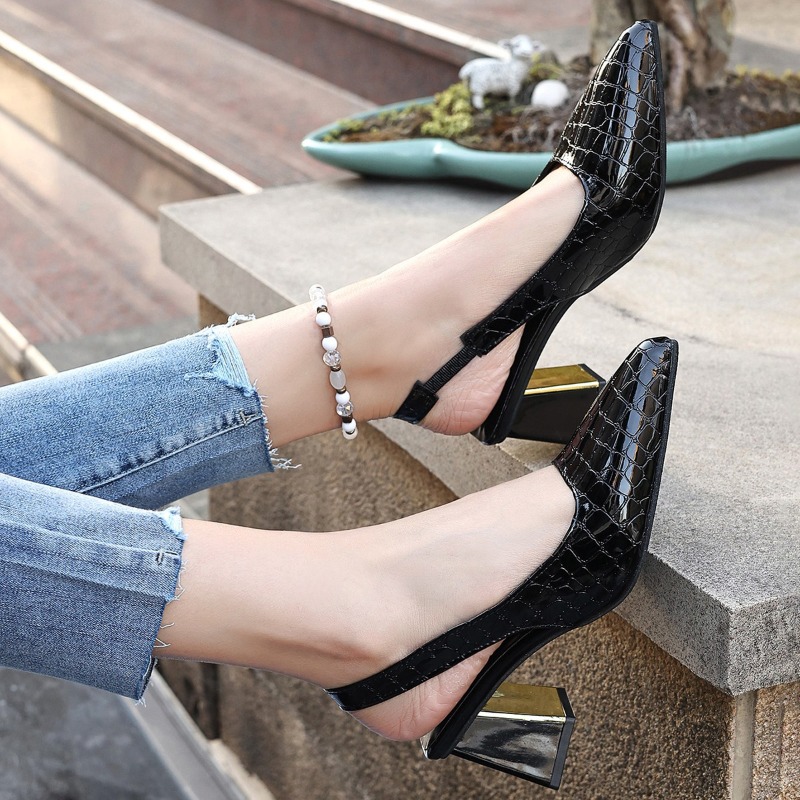 รองเท้าส้นสูงแบบรัดส้นสำหรับฤด - Women Shoes Sandals บทวิจารณ์และราคา