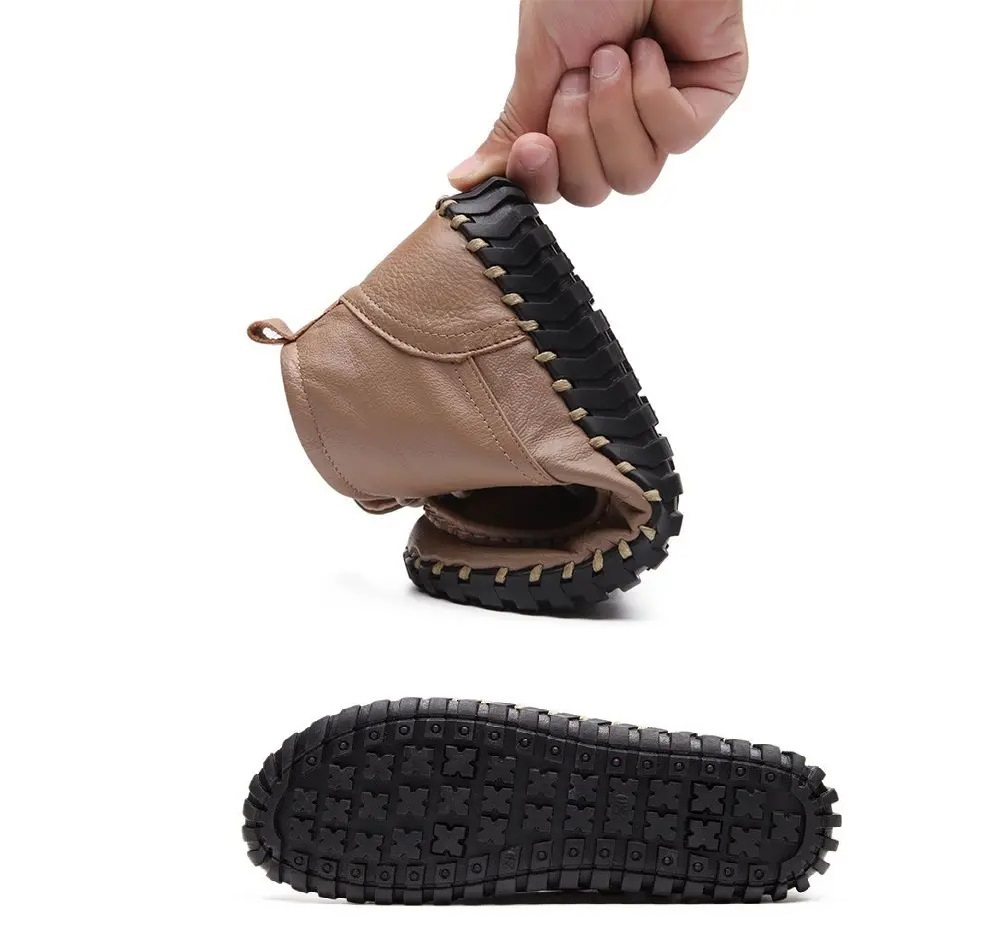 จริงหนังรองเท้าผู้หญิงฤดูใบไม้ - Oxford Lace Up Women บทวิจารณ์และราคา
