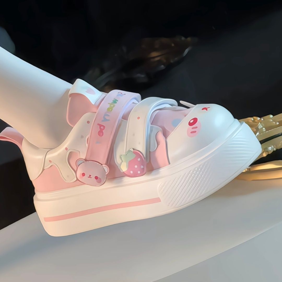 รองเท้าผ้าใบลายสตรอว์เบอร์รี่ห - Women'S Shoes Big Feet บทวิจารณ์และราคา