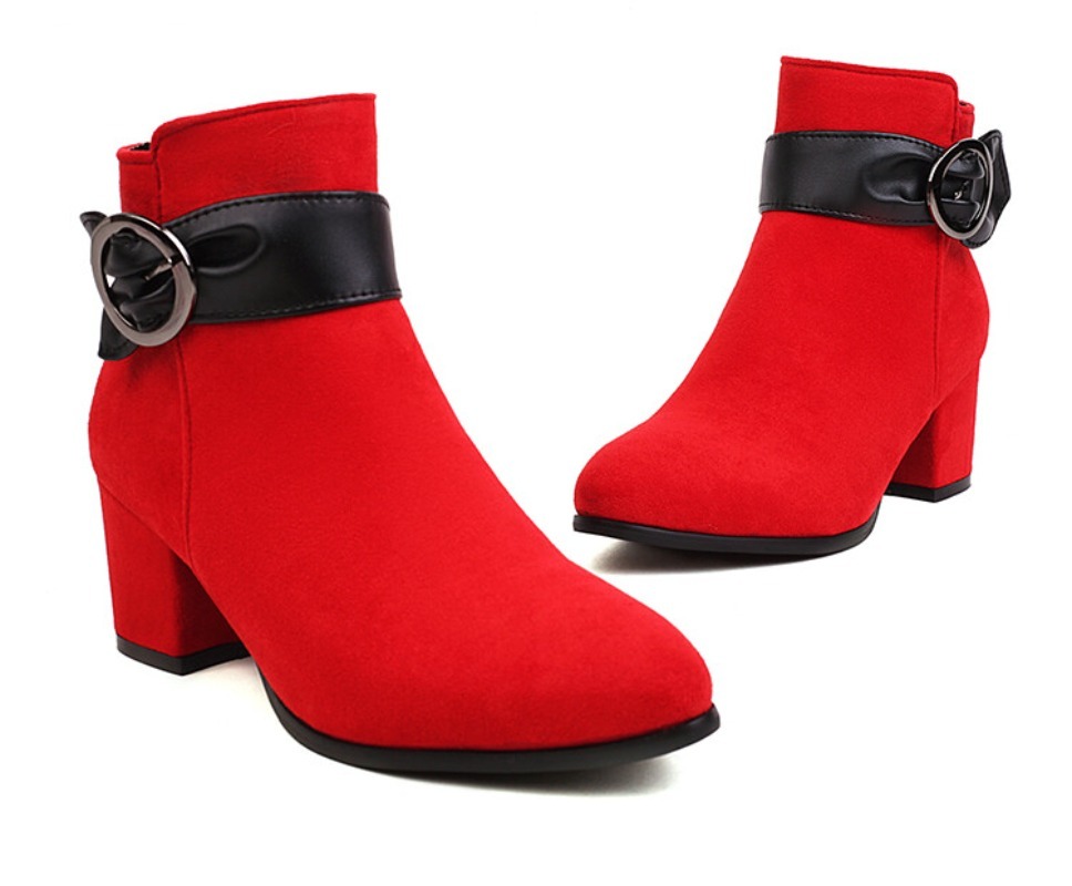 รองเท้าบูทข้อสั้นหนังกลับเทียม - Women'S Shoes Paris บทวิจารณ์และราคา