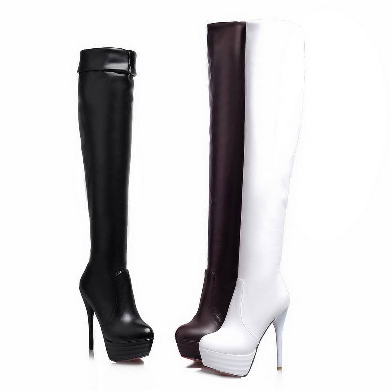 SIMLOVEYO เข่ารองเท้าบูทแพลตฟอ - Women'S Shoes Big Feet บทวิจารณ์และราคา