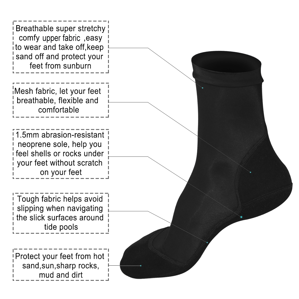 ถุงเท้า Neoprene Fin สําหรับวอ - Women'S Shoes Neuropathy บทวิจารณ์และราคา