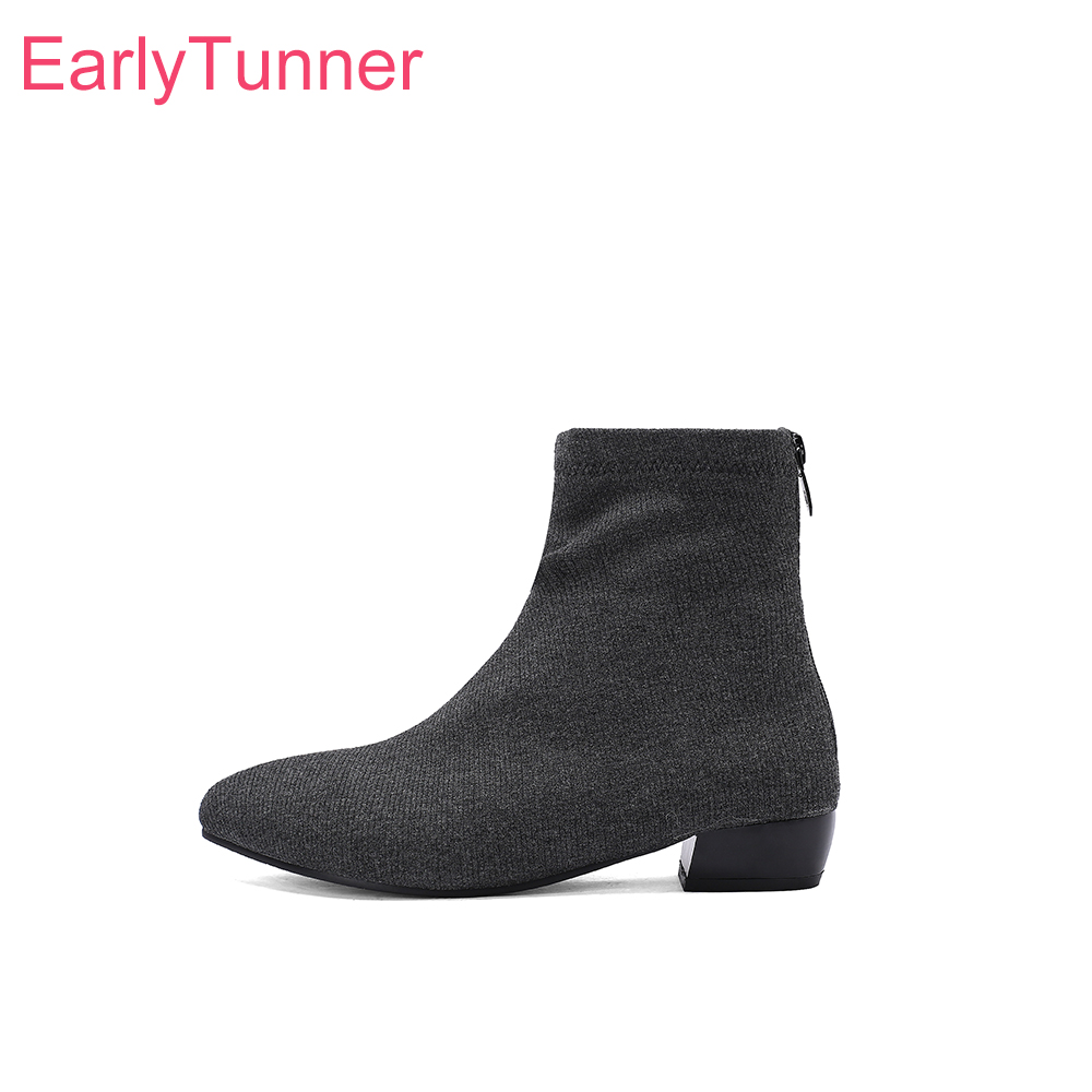   รองเท้าบูทข้อเท้าผู้หญิงสีเท - Women'S Shoes In Size 12 บทวิจารณ์และราคา