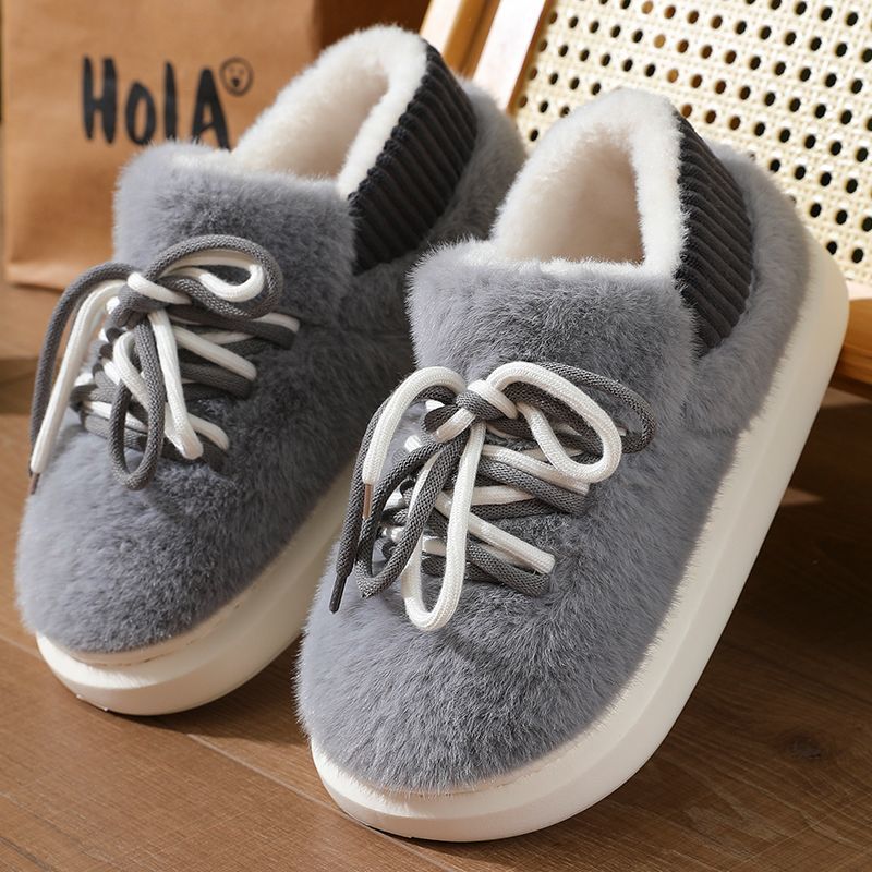 รองเท้าแตะแบบสวมเต็มตัวลายสามม - Women Shoes For Winter บทวิจารณ์และราคา