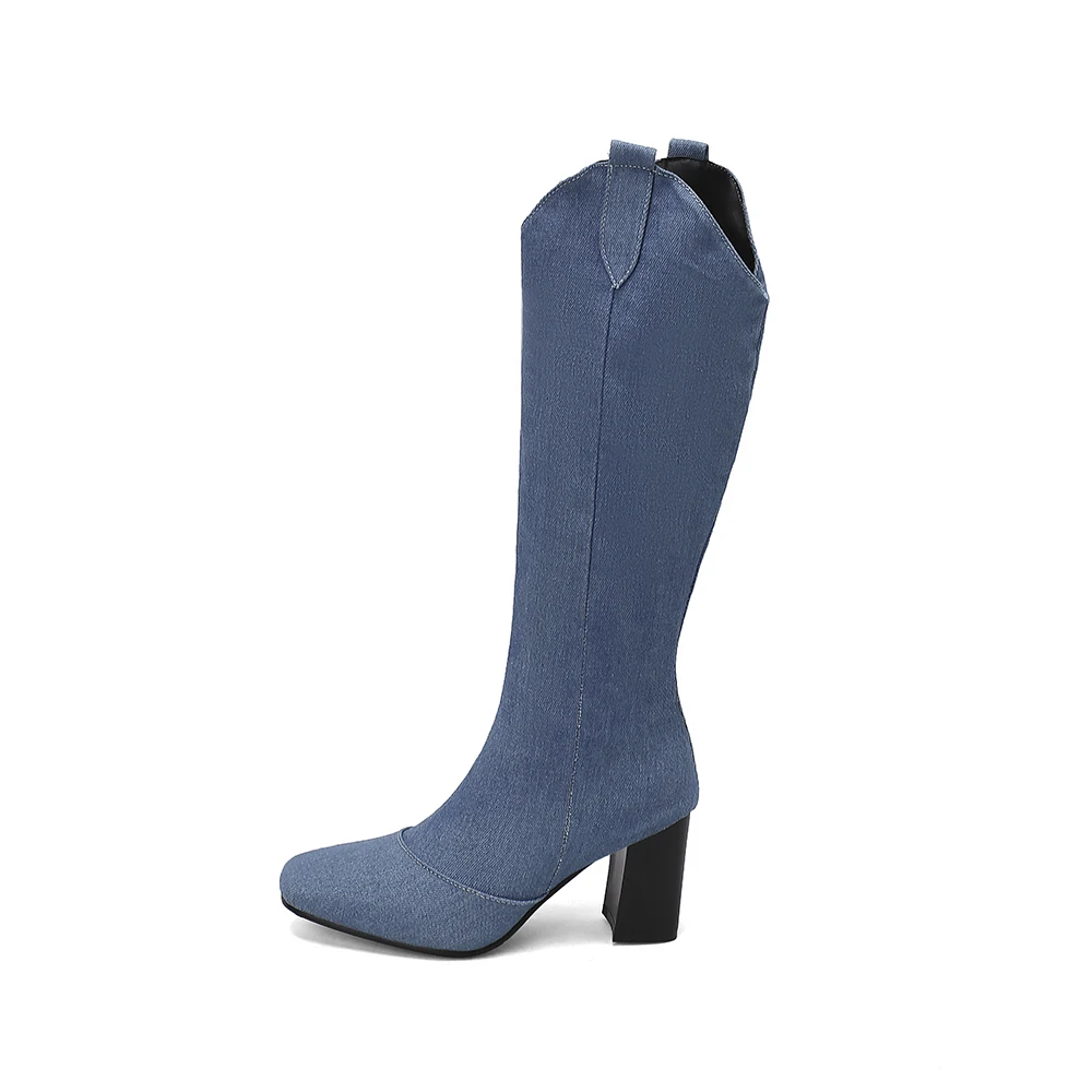 ฤดูหนาวใหม่สีดําสีฟ้าผู้หญิงเข - Women'S Shoes In Size 12 บทวิจารณ์และราคา