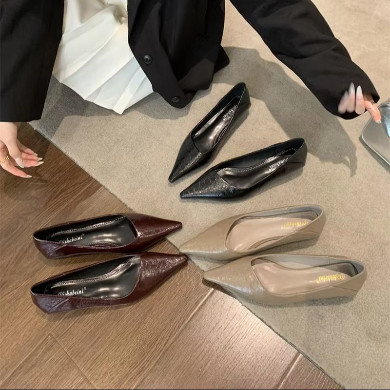 รองเท้าส้นเตี้ยหัวแหลมสำหรับผู - Women Shoes Sandals บทวิจารณ์และราคา