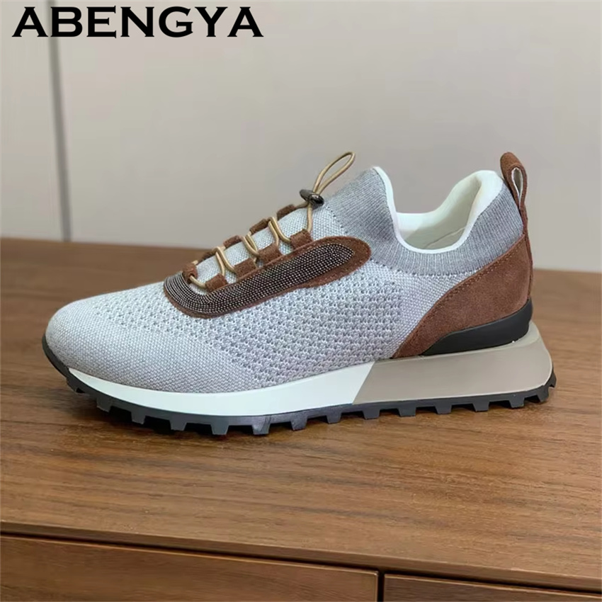 รองเท้าผ้าใบผู้หญิงแบบใหม่ ถัก - Oxford Lace Up Women บทวิจารณ์และราคา