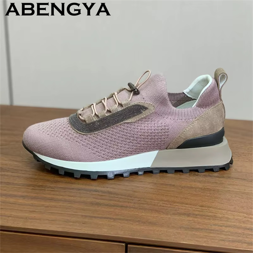 รองเท้าผ้าใบผู้หญิงแบบใหม่ ถัก - Oxford Lace Up Women บทวิจารณ์และราคา