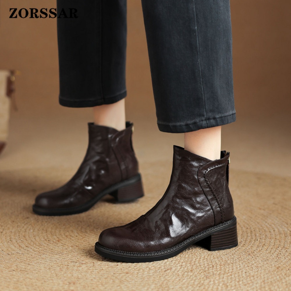 รองเท้าบูทเชลซีหนังวัวทรงหัวมน - Women'S Shoes In Size 12 บทวิจารณ์และราคา