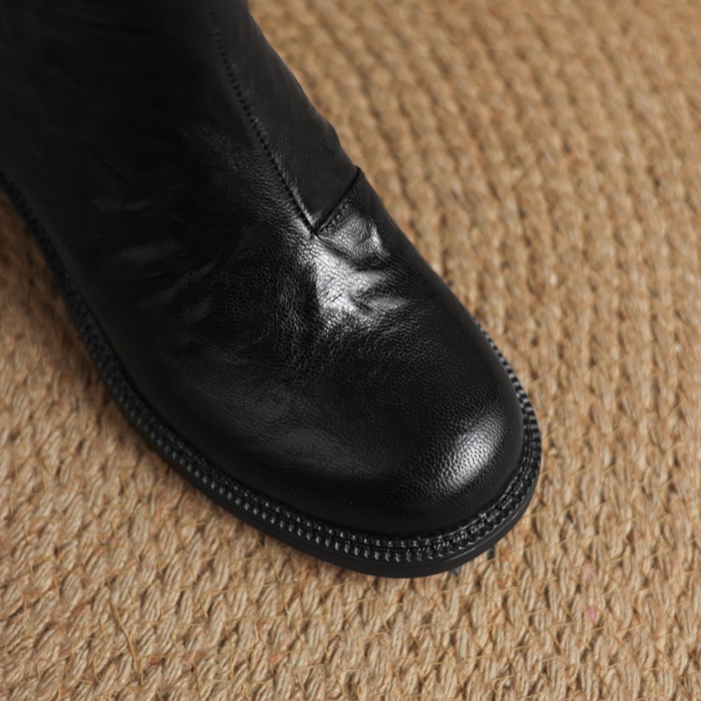 รองเท้าบูทเชลซีหนังวัวทรงหัวมน - Women'S Shoes In Size 12 บทวิจารณ์และราคา
