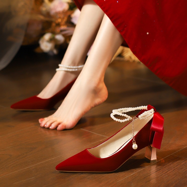 รองเท้าส้นสูงแบบสวม หนังกลับ ป - Women Shoes Nb บทวิจารณ์และราคา