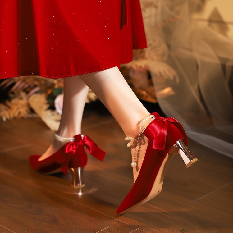 รองเท้าส้นสูงแบบสวม หนังกลับ ป - Women Shoes Nb บทวิจารณ์และราคา