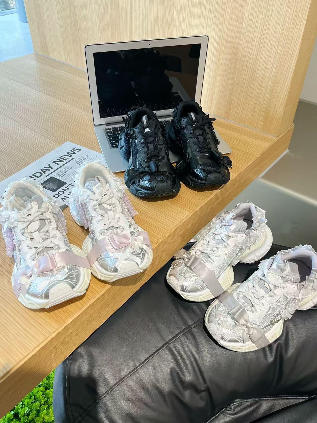 ฤดูร้อนผู้ใหญ่หญิงลูกไม้หนาด้า - Women'S Shoes Paris บทวิจารณ์และราคา