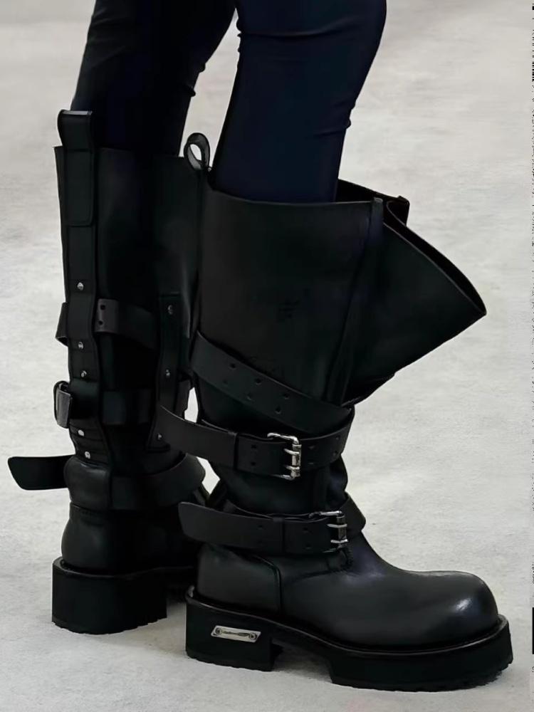 รองเท้าบูทหนังสีดำแบบมีหัวเข็ม - Women'S Shoes Paris บทวิจารณ์และราคา