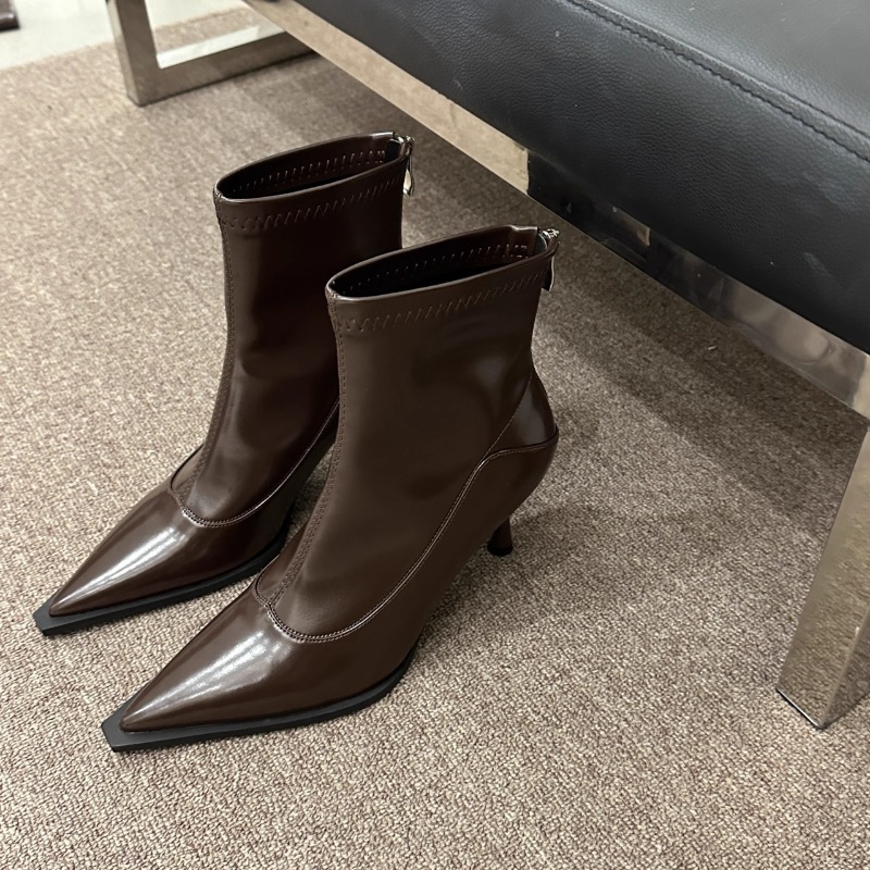 รองเท้าบูทข้อเท้าผู้หญิงทรงสลิ - Women Shoes Nb บทวิจารณ์และราคา