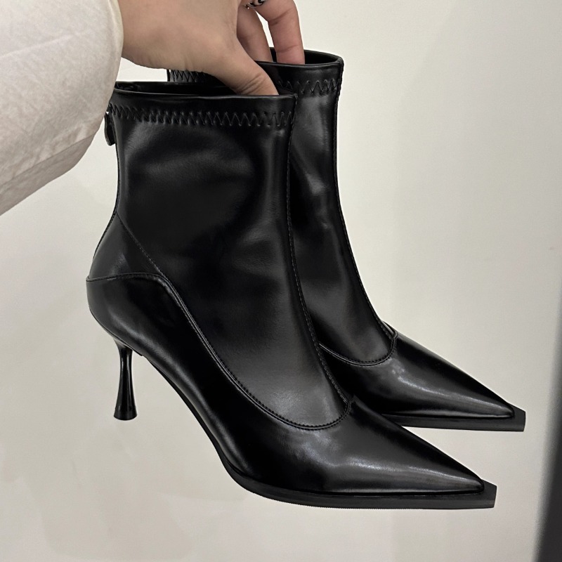 รองเท้าบูทข้อเท้าผู้หญิงทรงสลิ - Women Shoes Nb บทวิจารณ์และราคา