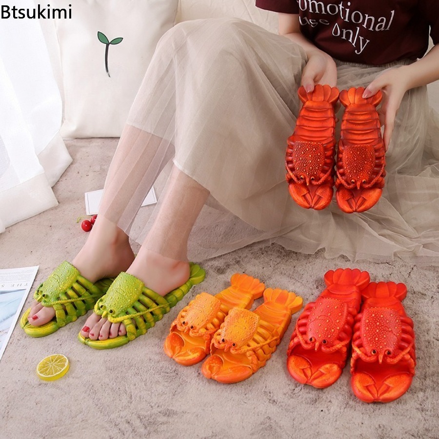 รองเท้าแตะลายการ์ตูนกุ้งมังกรส - Women'S Shoes To Men'S Size บทวิจารณ์และราคา