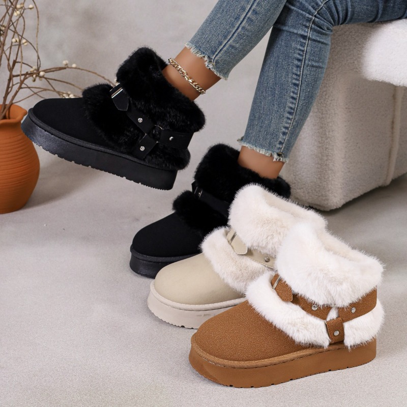 รองเท้าบูทหิมะแบบมีขนบุสำหรับผ - Women'S Shoes In Size 12 บทวิจารณ์และราคา