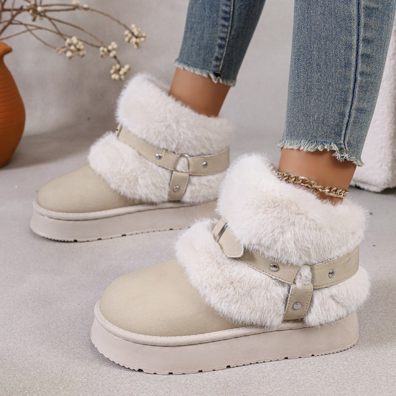 รองเท้าบูทหิมะแบบมีขนบุสำหรับผ - Women'S Shoes In Size 12 บทวิจารณ์และราคา