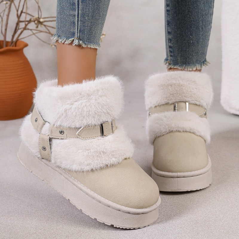 รองเท้าบูทหิมะแบบมีขนบุสำหรับผ - Women'S Shoes In Size 12 บทวิจารณ์และราคา