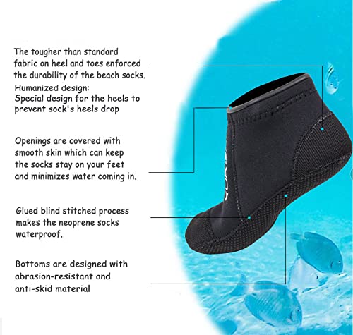 3มิลลิเมตร N eoprene ถุงเท้าดำ - Women'S Shoes Neuropathy บทวิจารณ์และราคา