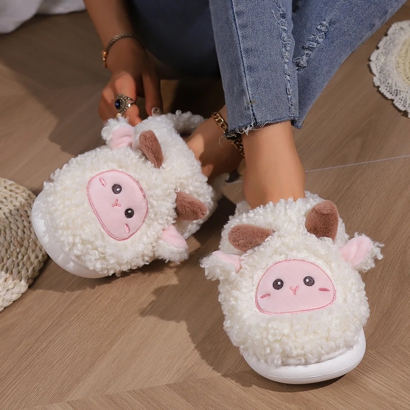 รองเท้าแตะรูปแกะน้อยน่ารักสำหร - Women'S Shoes To Men'S Size บทวิจารณ์และราคา