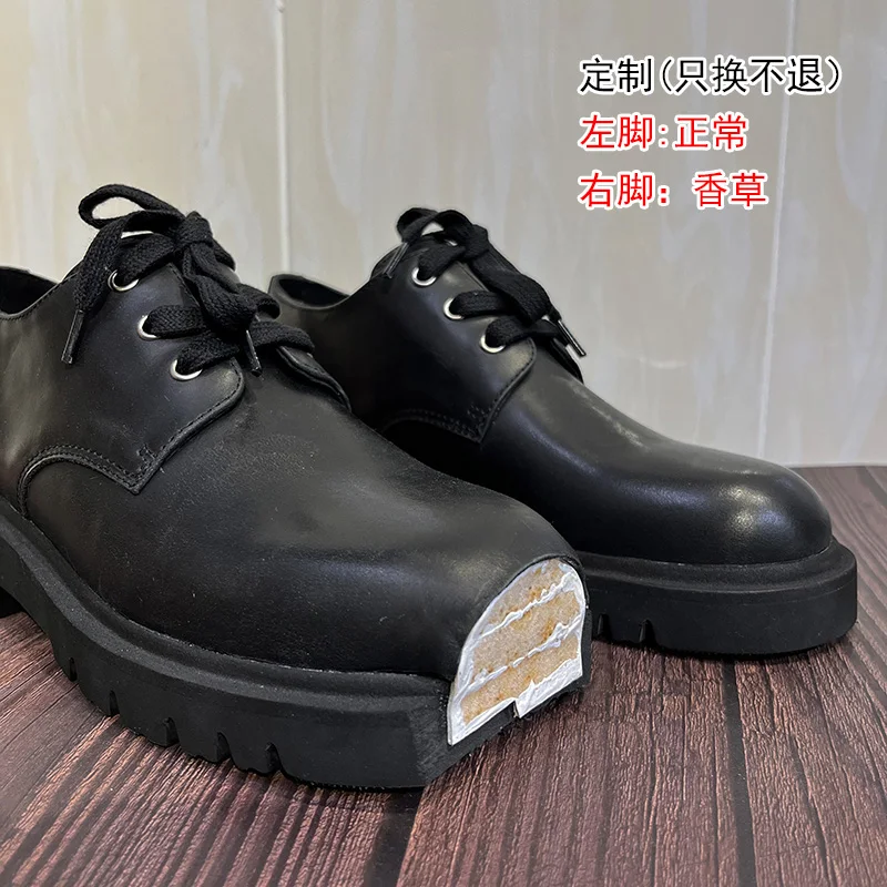 รองเท้าเดอร์บี้พื้นหนาแบบเค้ก  - Oxford Lace Up Women บทวิจารณ์และราคา